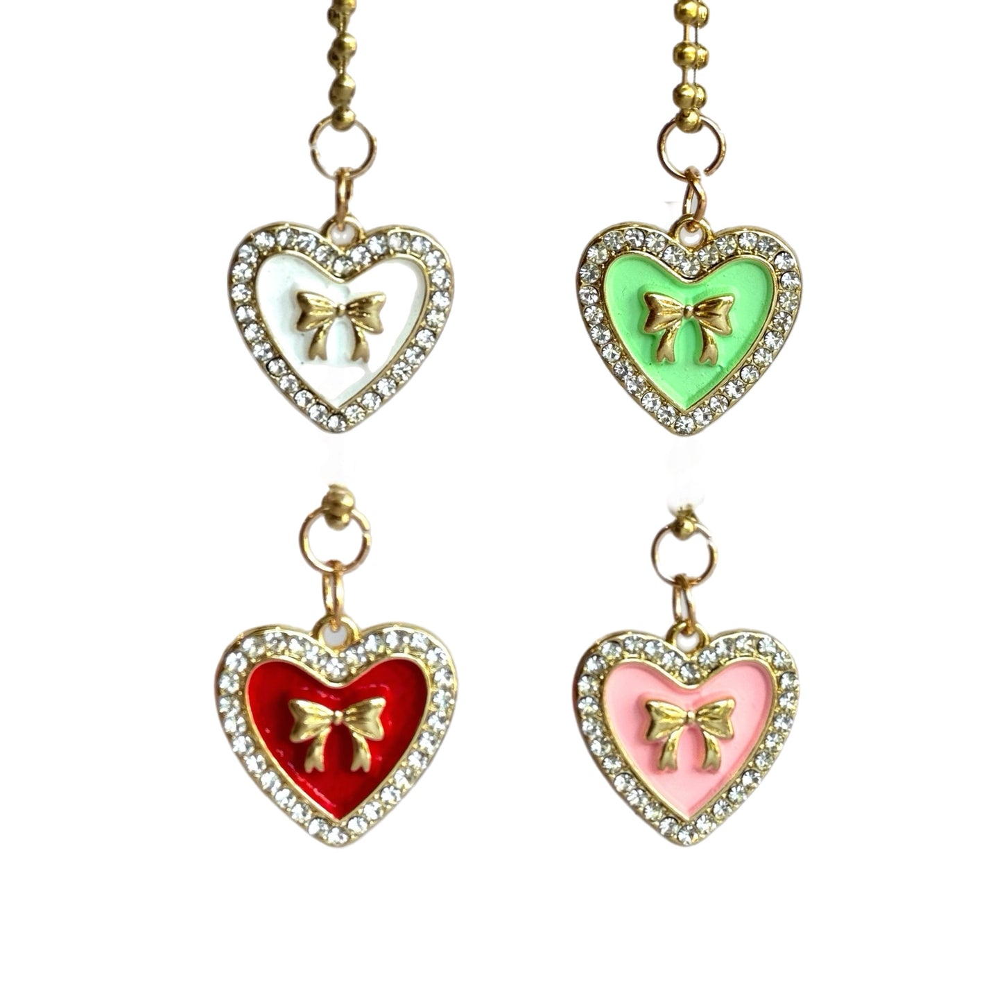 Coquette Heart Charm - Tumbler Handle Charm