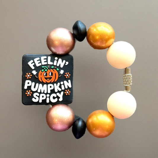 Feeling Pumpkin Spicy Charm - Tumbler Handle Charm