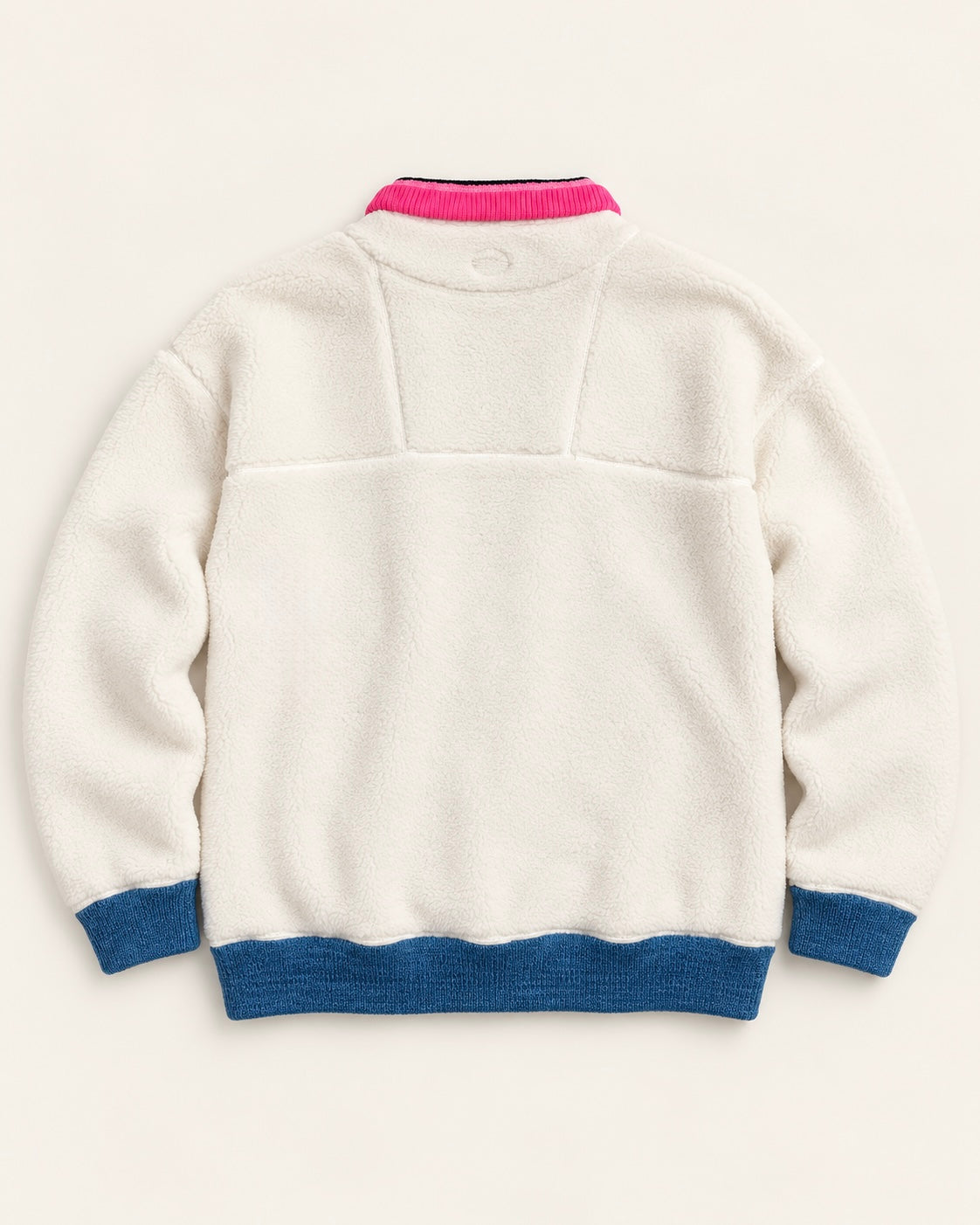 Free People Over The Rainbow Fleece — Ivory, Size Large