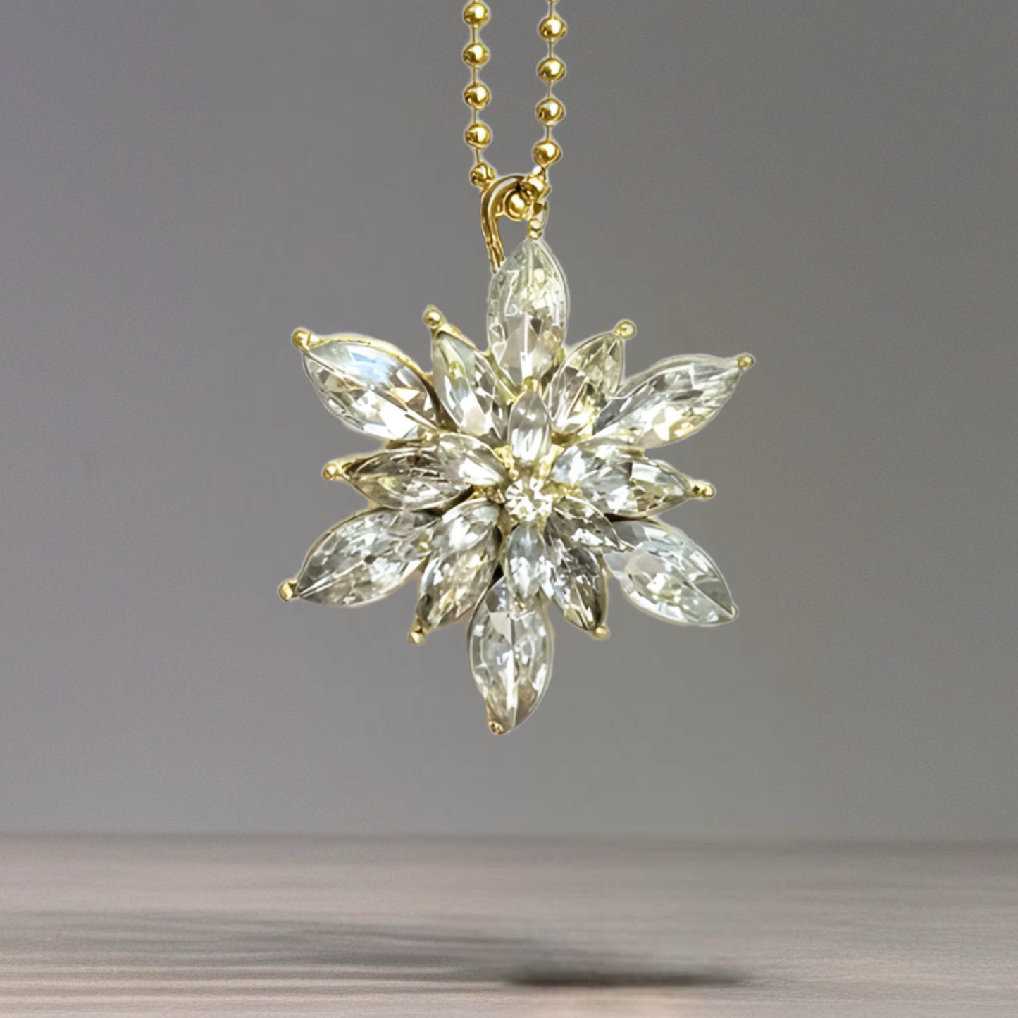 Bling Vintage Snowflake Charm - Tumbler Handle Charm