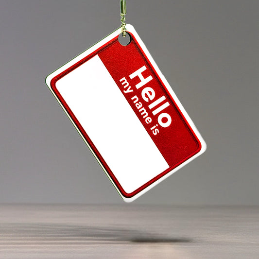 Name Tag Charm - Tumbler Handle Charm