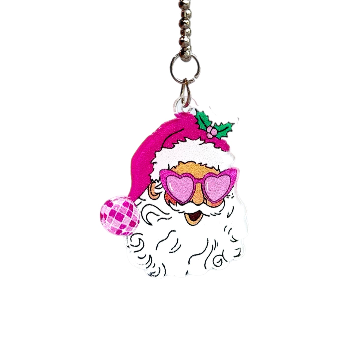 DISCO SANTA Charm - Tumbler Handle Charm