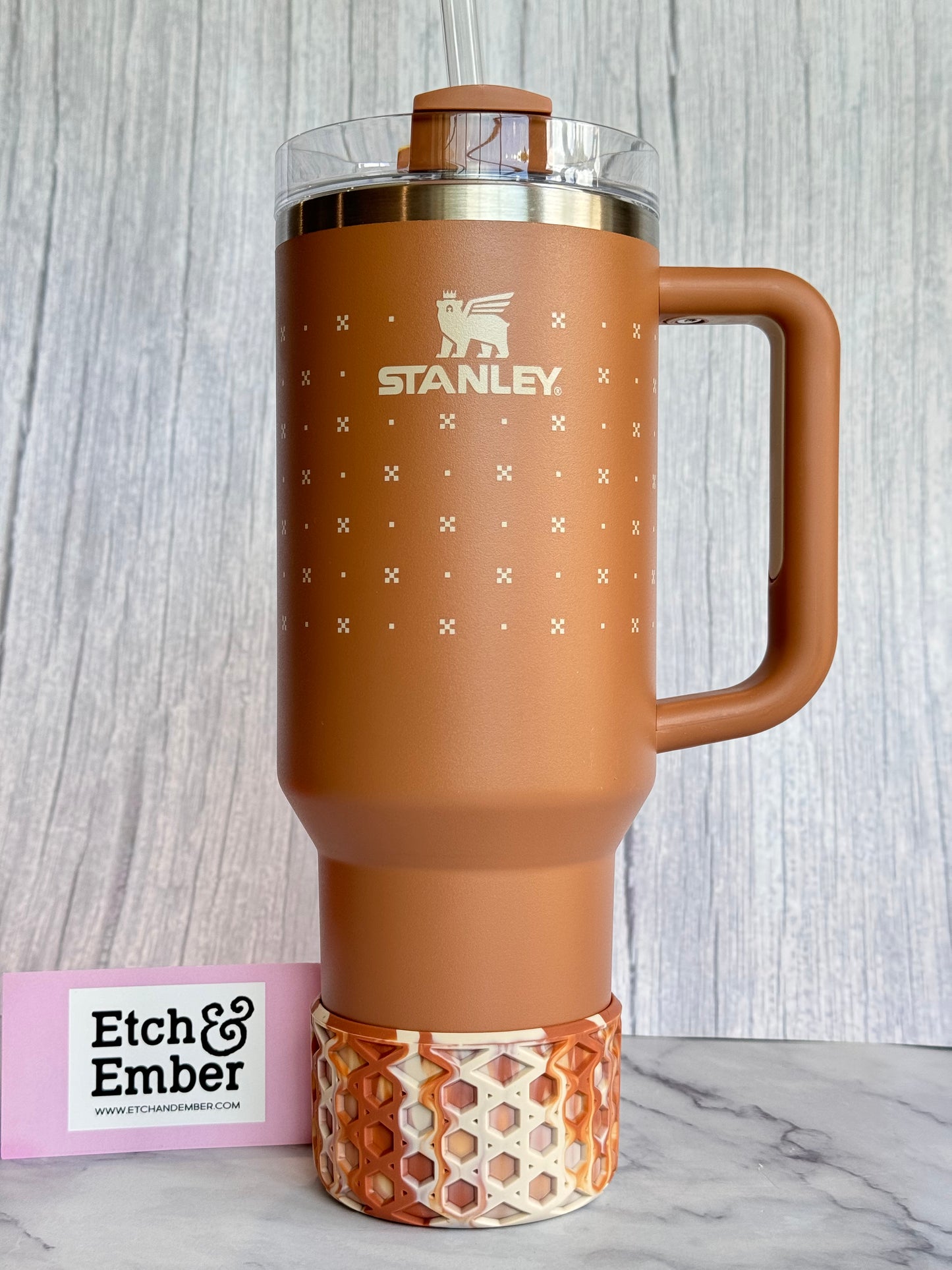 Deep Clay Remix WAFFLE Tumbler Boot -fits 20-40oz New!