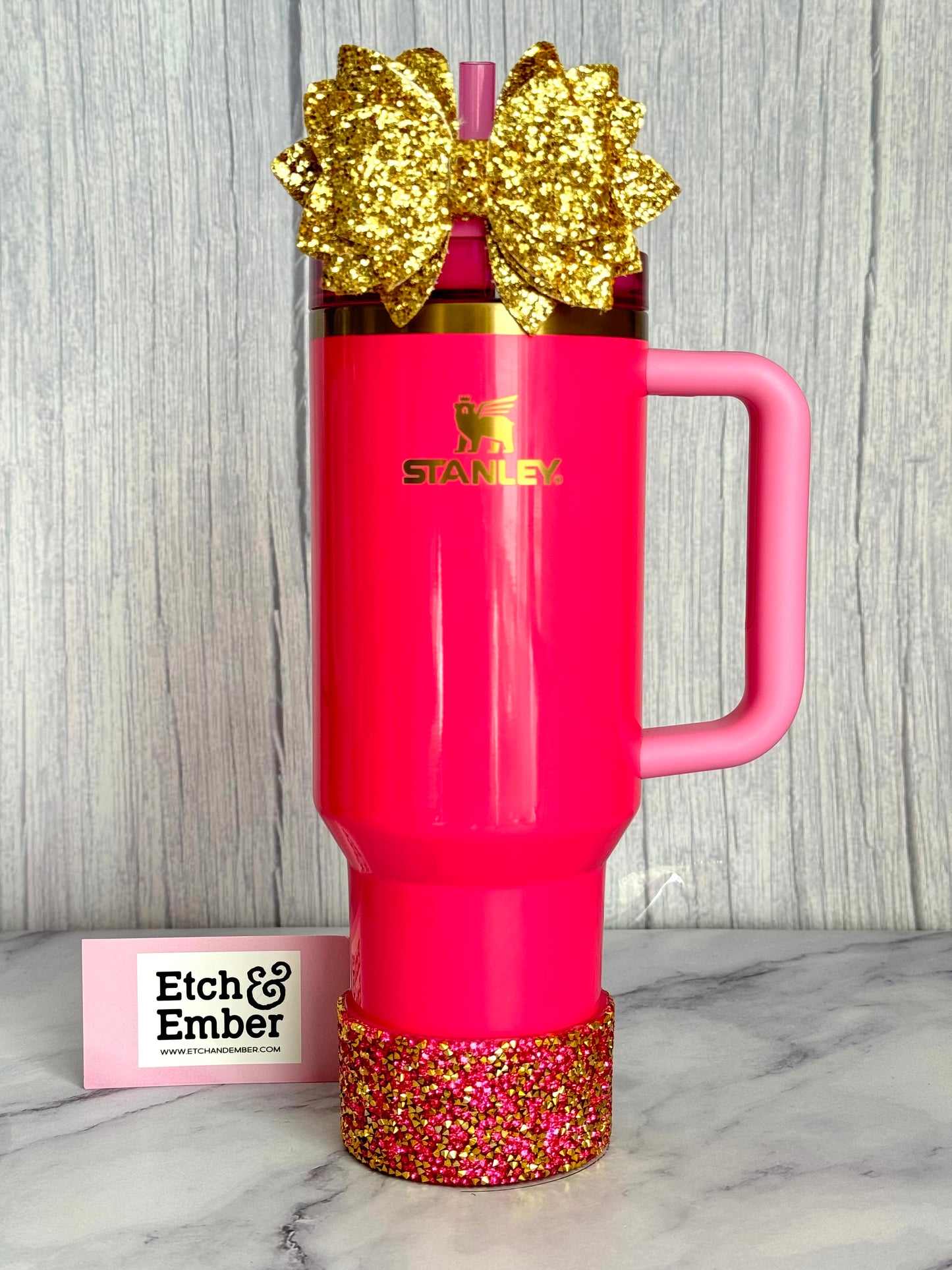 Pink Parade Druzy Tumbler Boot -fits 20-40oz New!