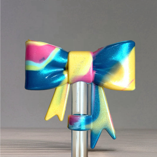 Carnival Crush 3D Bow Straw Topper