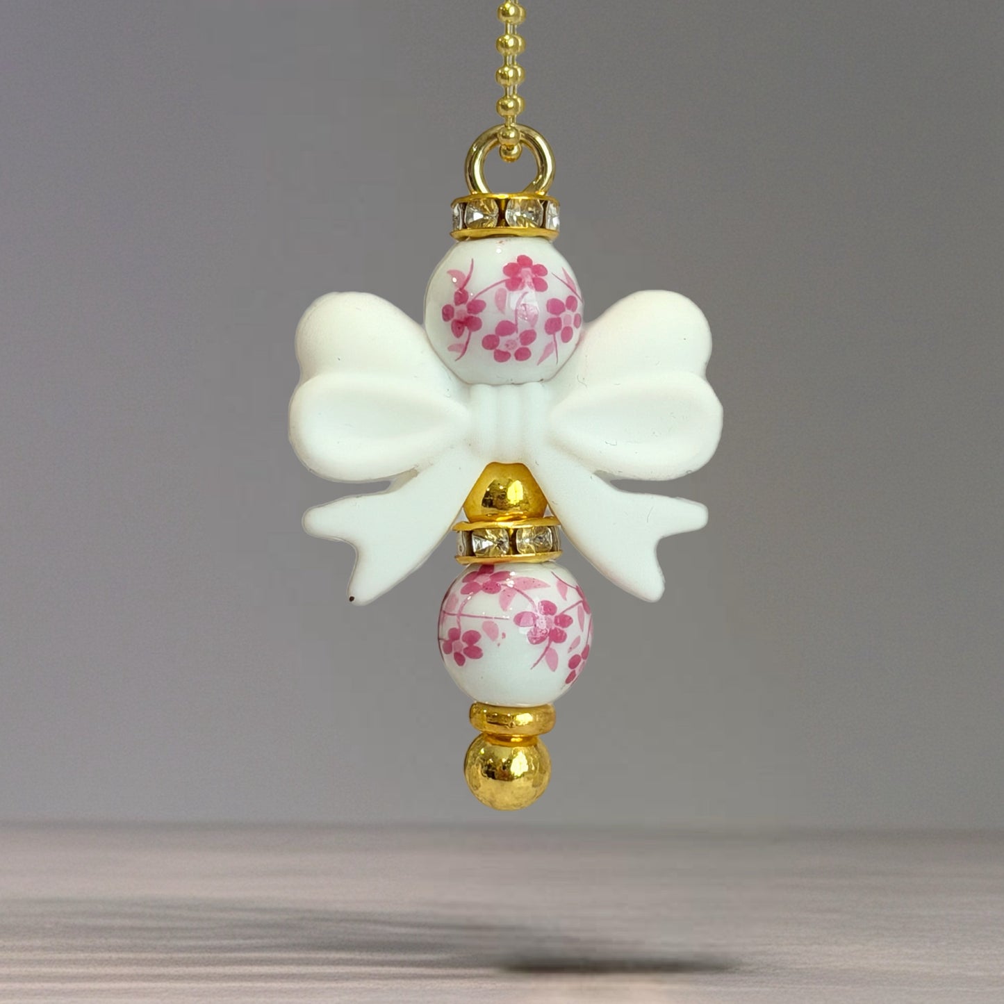 Porcelain Petals Charm - Tumbler Handle Charm