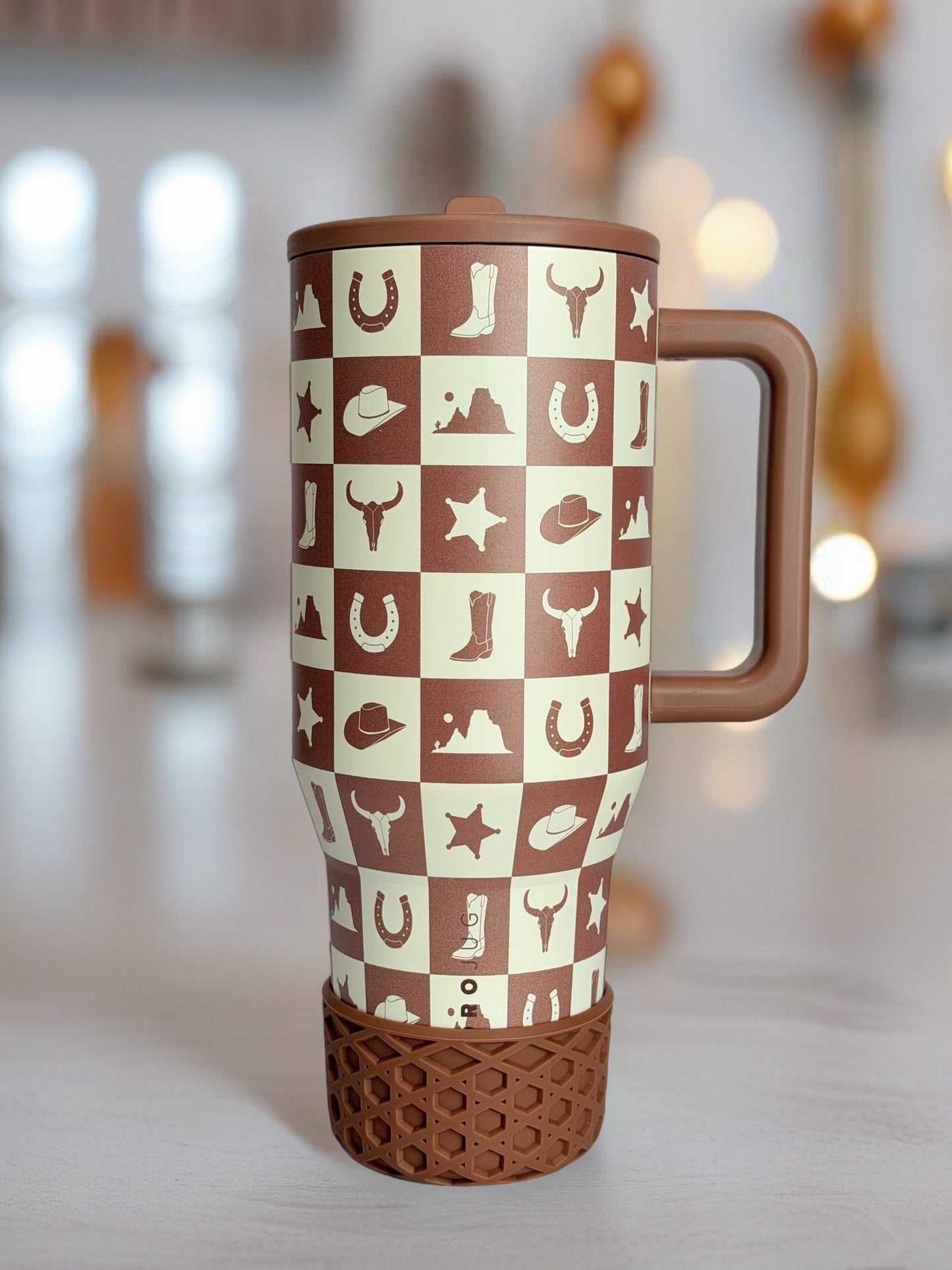 Outlaw Brown WAFFLE Tumbler Boot