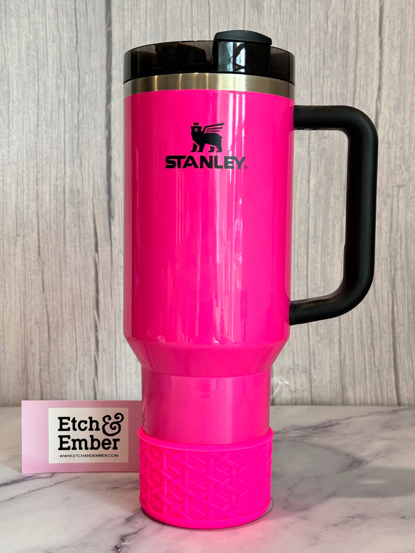 HOT PINK RATTAN Tumbler Boot -fits 20-40oz BY