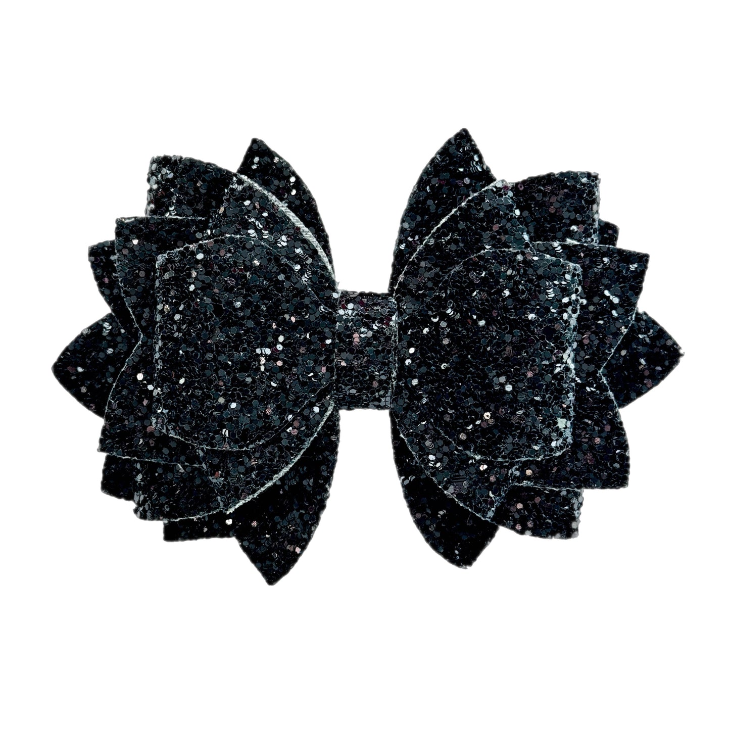 Black Glitter Tumbler Bow