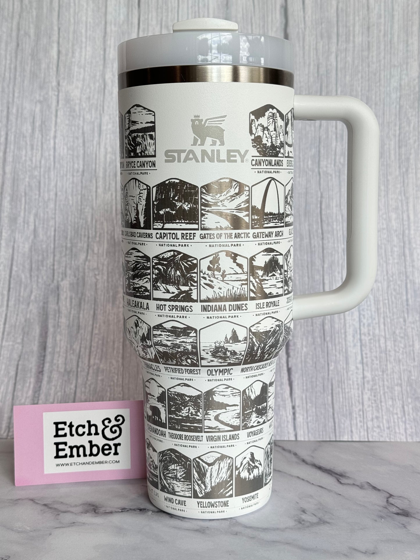 National Parks Engraved Stanley 40oz- Ready to Ship