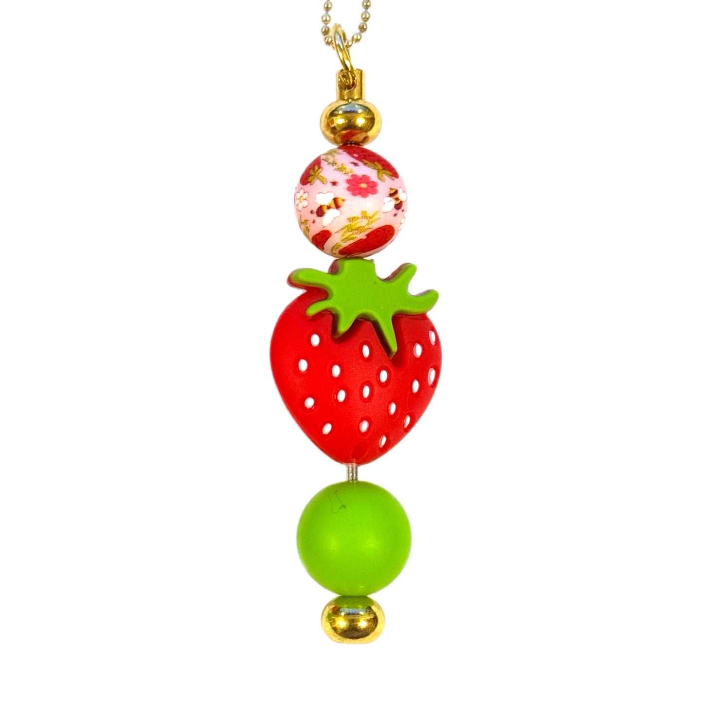 Strawberry Bar Charm - Tumbler Handle Charm