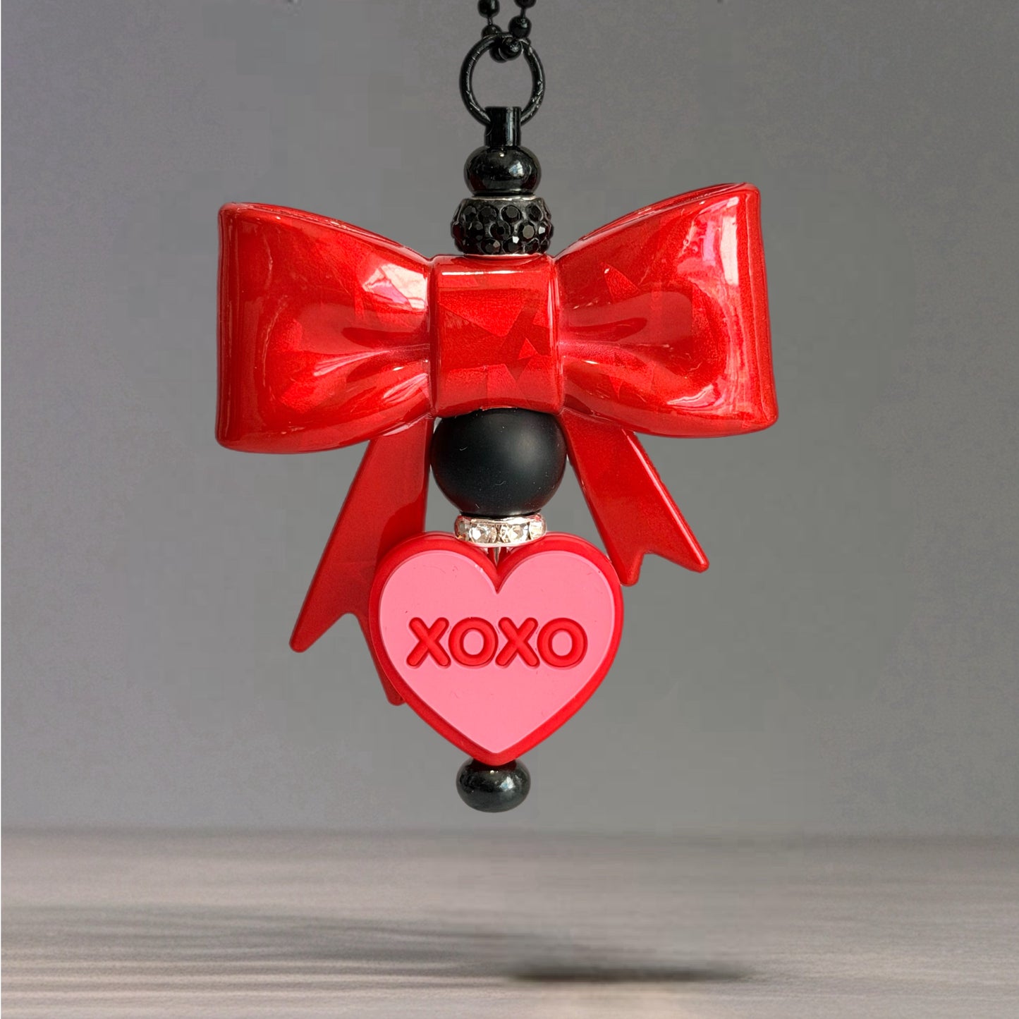 Queen of Hearts 3d Bow Charm - Tumbler Handle Charm