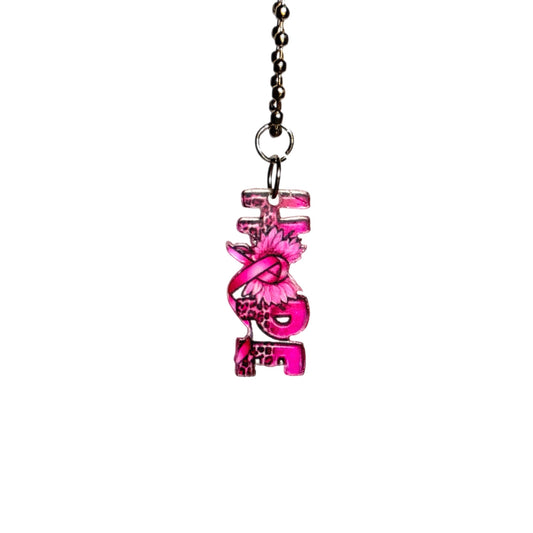 HOPE Breast Cancer Charm - Tumbler Handle Charm