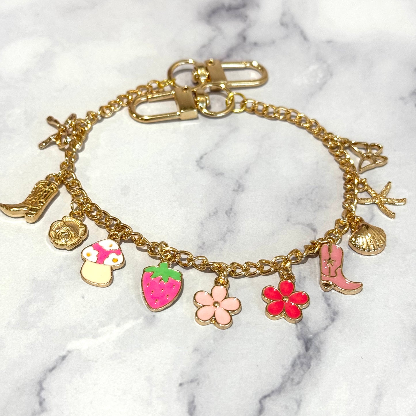 Strawberry Days Deluxe Tumbler Charm Necklace