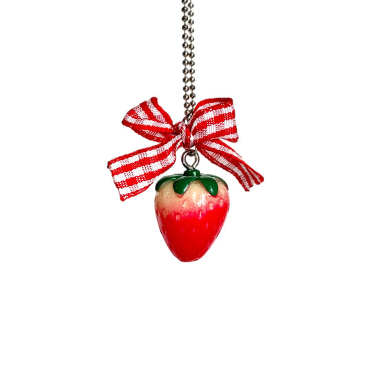 Coquette Strawberry Charm - Tumbler Handle Charm