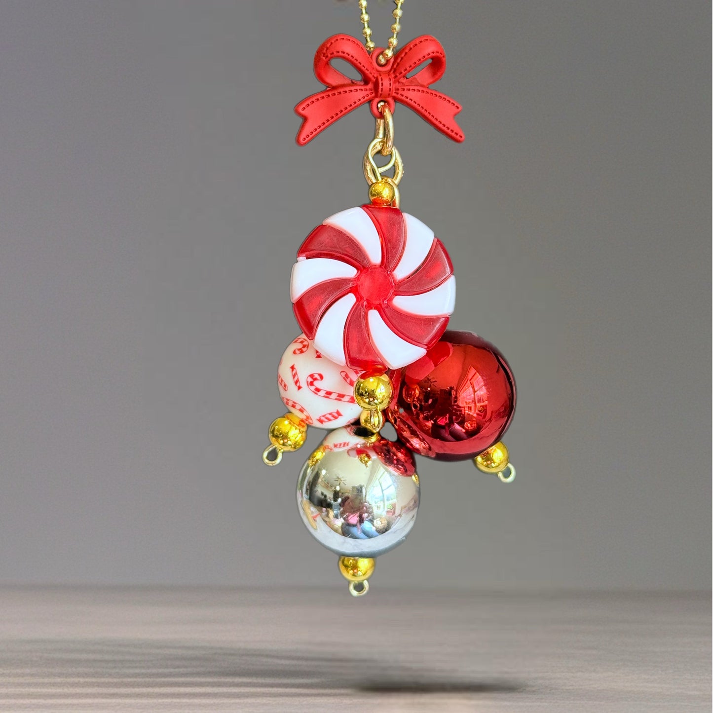 Peppermint Mini Bauble Charm - Tumbler Handle Charm