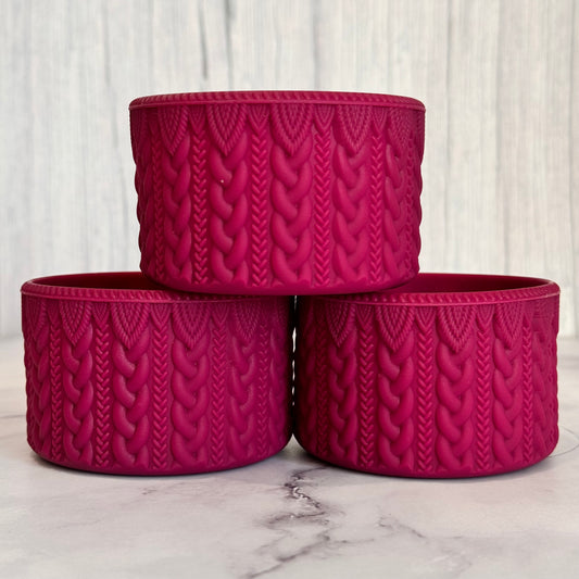 DYNAMITE MAROON MACRAME Tumbler Boot -fits 20-40oz