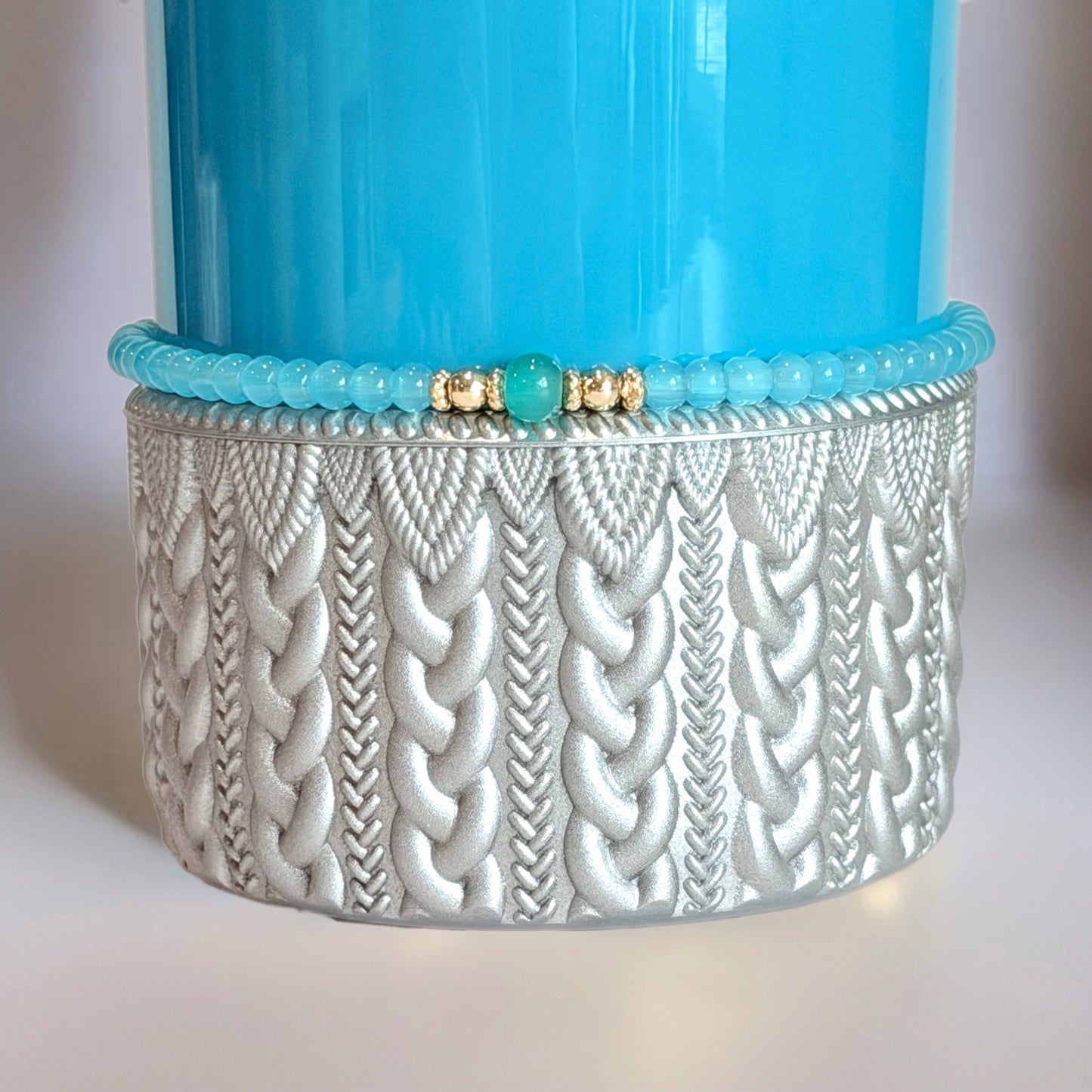 Turquoise Blue Tumbler Bracelet