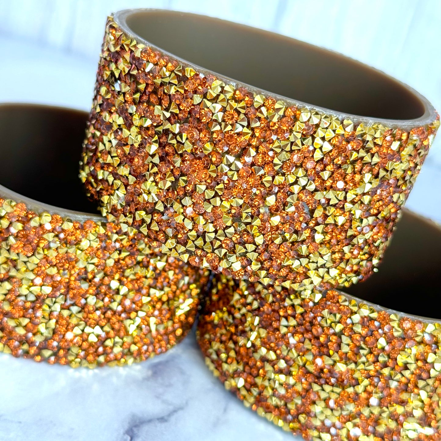 Chocolate Gold Druzy BLING Tumbler Boot -fits 40oz New!