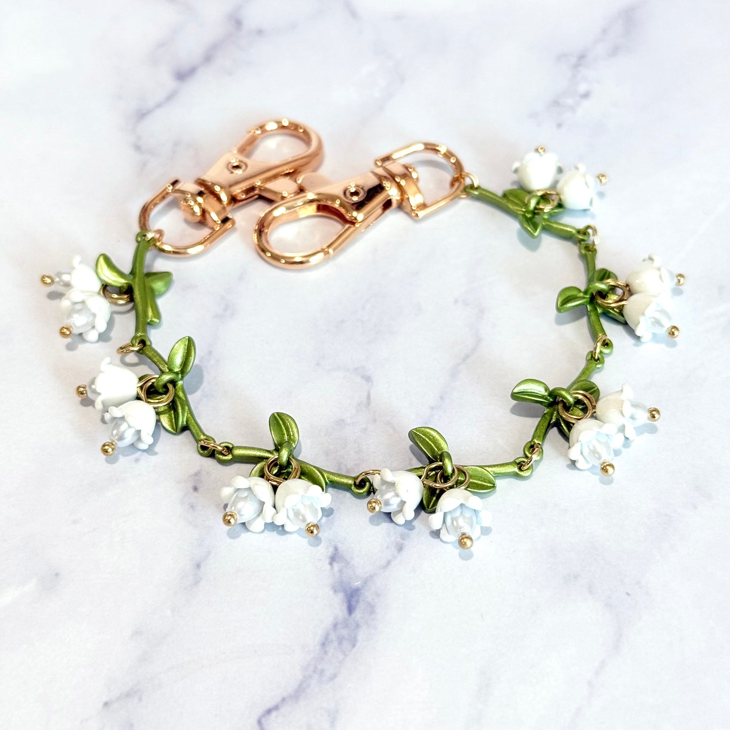 Snowdrops Deluxe Tumbler Charm Necklace