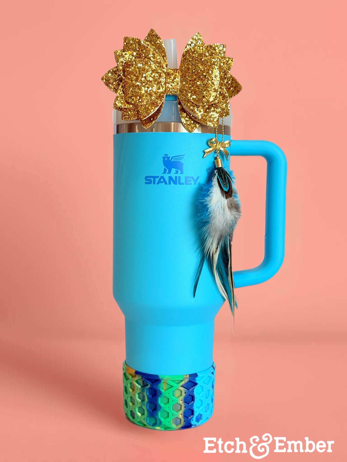 Peacock Remix WAFFLE Tumbler Boot -fits 20-40oz