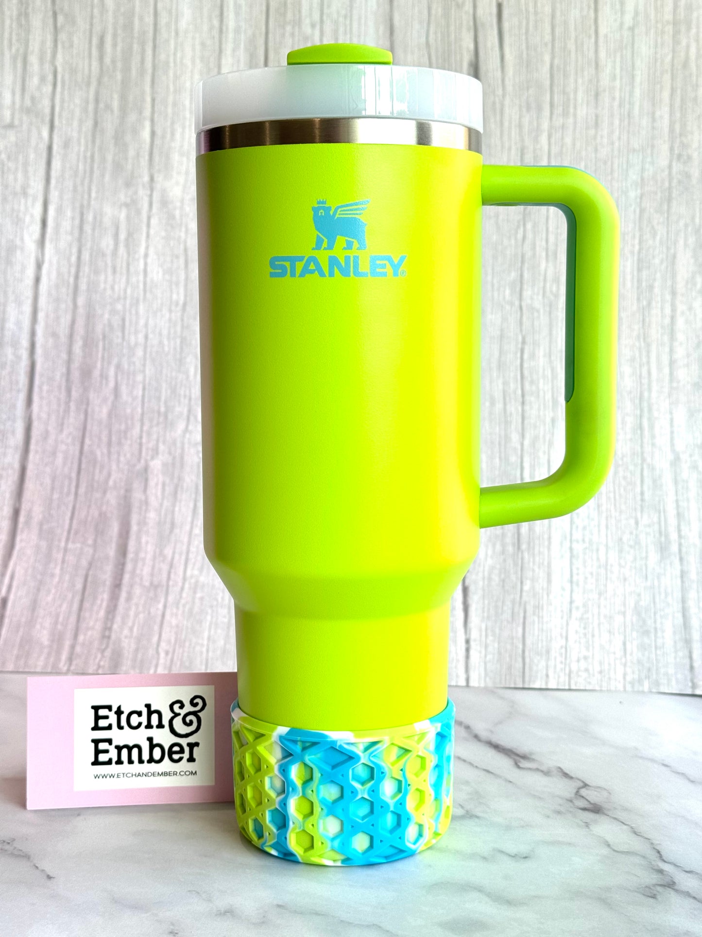 BRIGHT LIME REMIX WAFFLE Tumbler Boot -fits 20-40oz New!