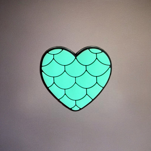 Mermaid Heart Silicone Tumbler Magnet