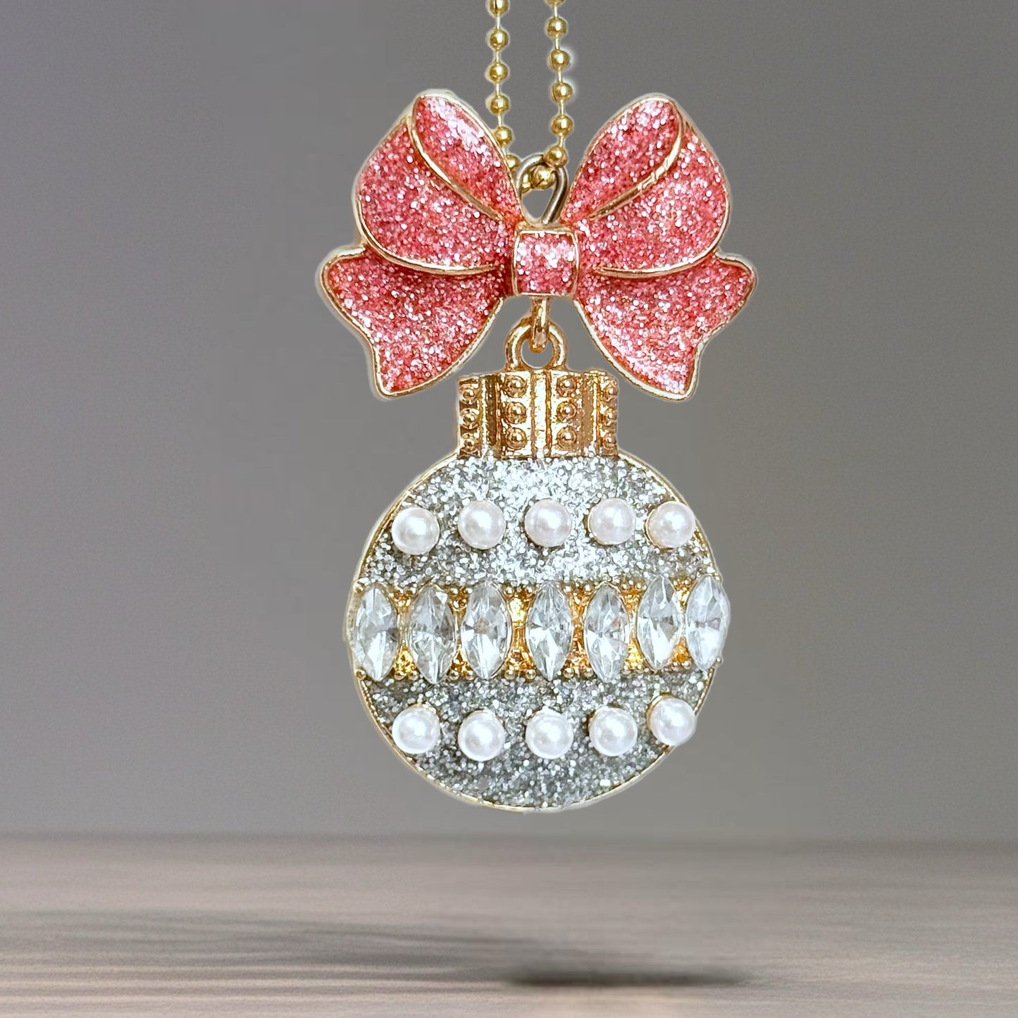 Baby Bow Christmas Charm - Tumbler Handle Charm