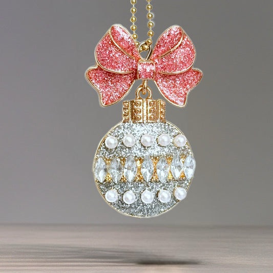 Baby Bow Christmas Charm - Tumbler Handle Charm