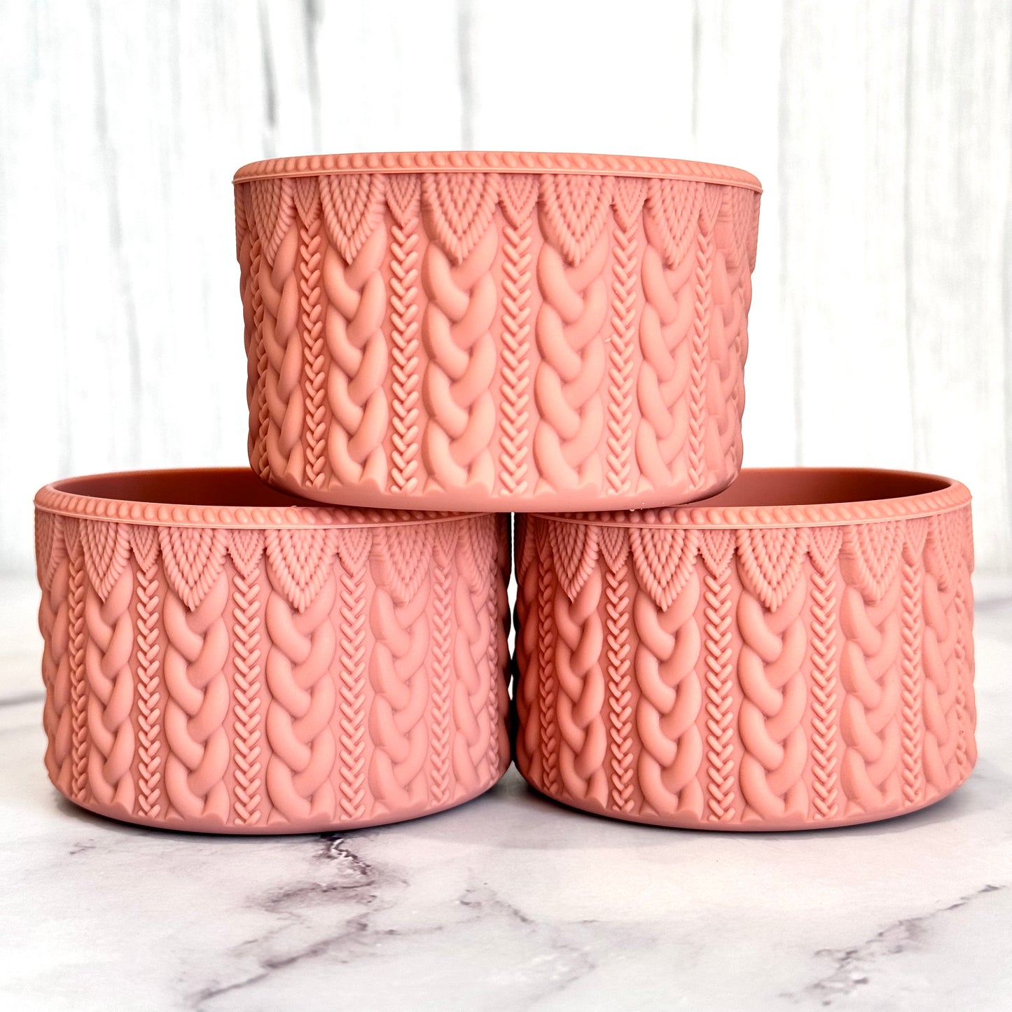 ANTIQUE PINK MACRAME Tumbler Boot -fits 20-40oz