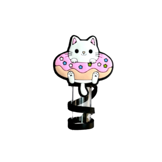 Donut Kitty Straw Topper