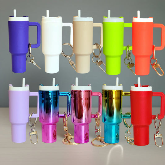 Mini Tumbler Keychain Charm