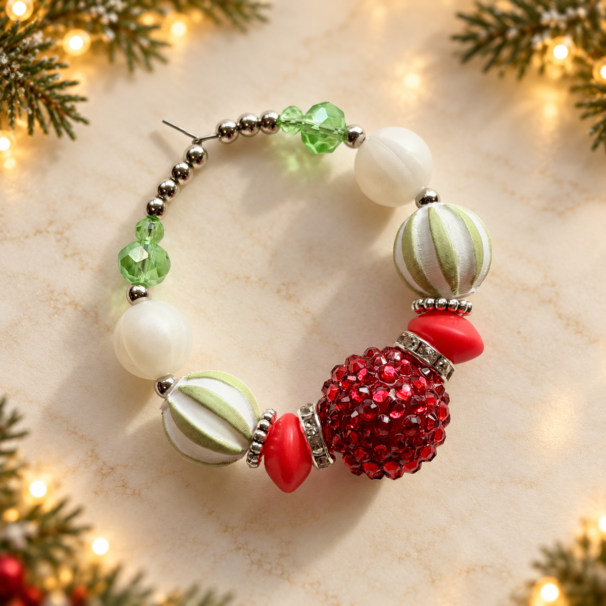 Deck The Halls Halo Charm - Tumbler Handle Charm
