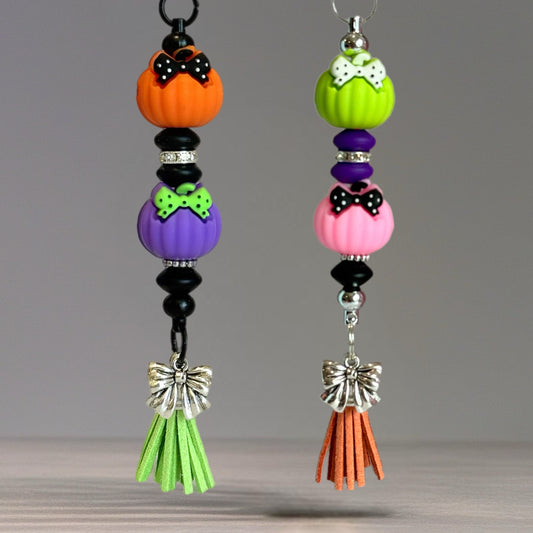 Halloween Pumpkin Bar Charm - Tumbler Handle Charm