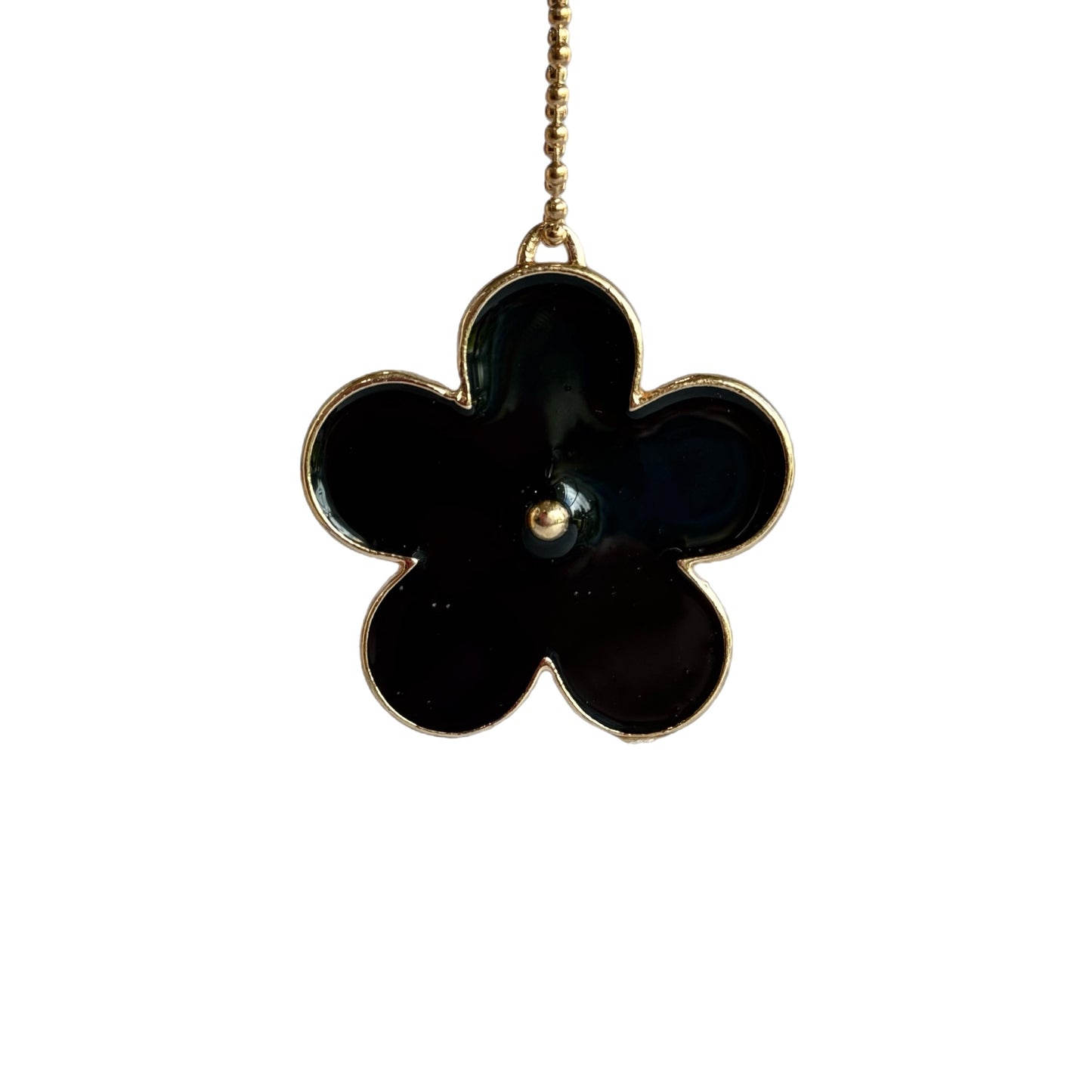 BLACK DAISY Charm - Tumbler Handle Charm