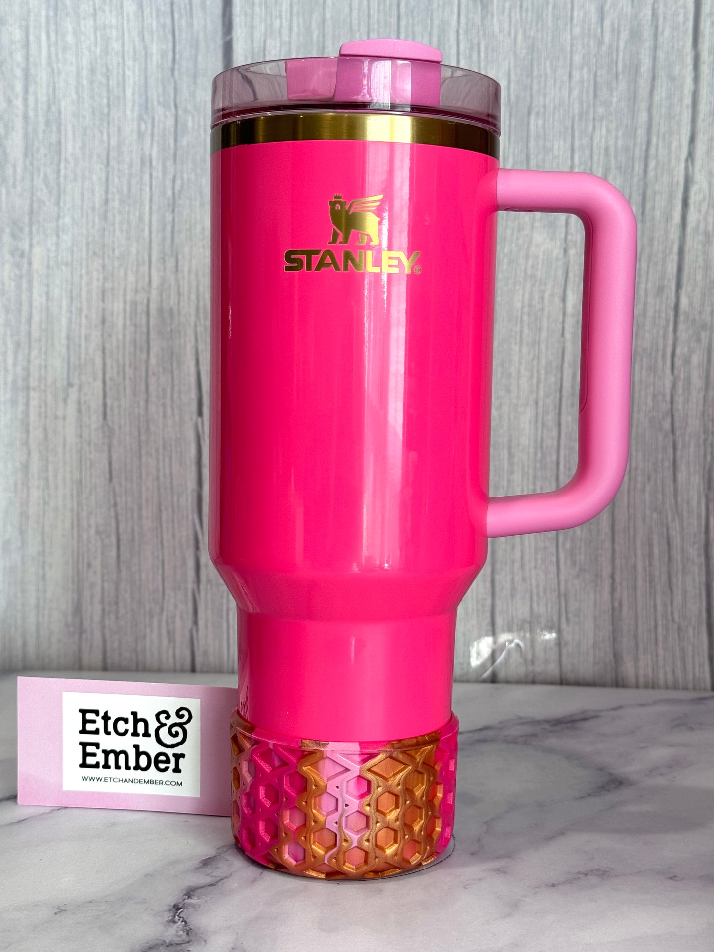 Pink Parade Remix WAFFLE Tumbler Boot -fits 20-40oz New!