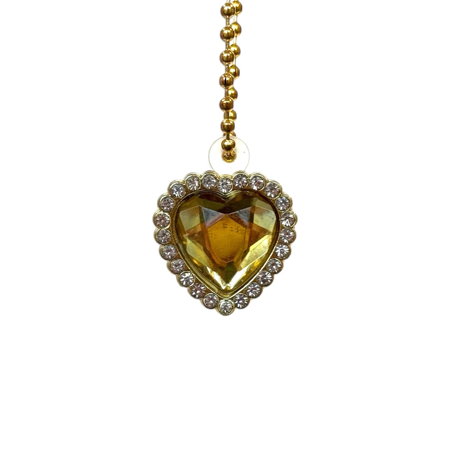 Faceted Heart Charm - Tumbler Handle Charm