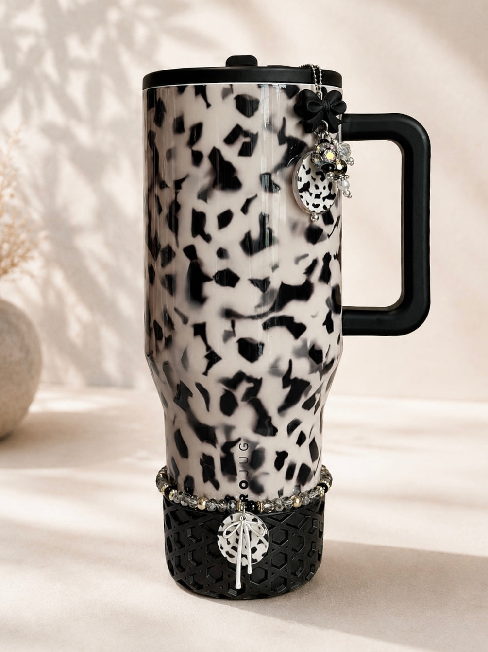 Blonde Tortoise Charm - Tumbler Handle Charm