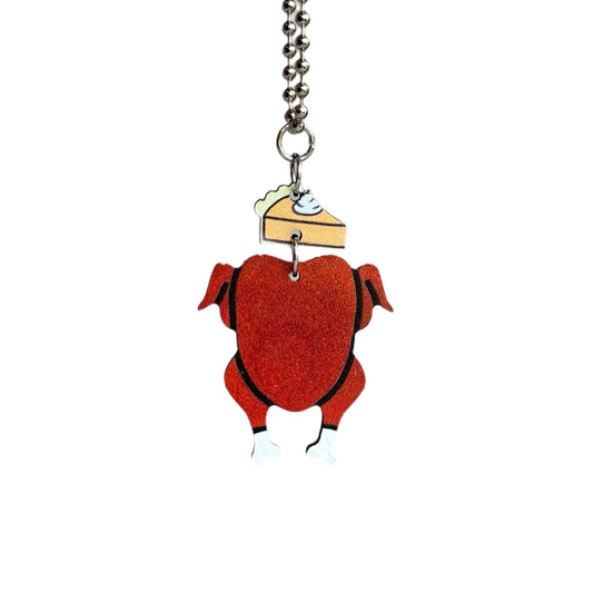 Turkey Dinner Charm - Tumbler Handle Charm