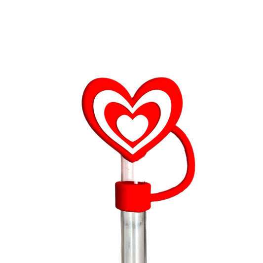 3D Heart Straw Topper