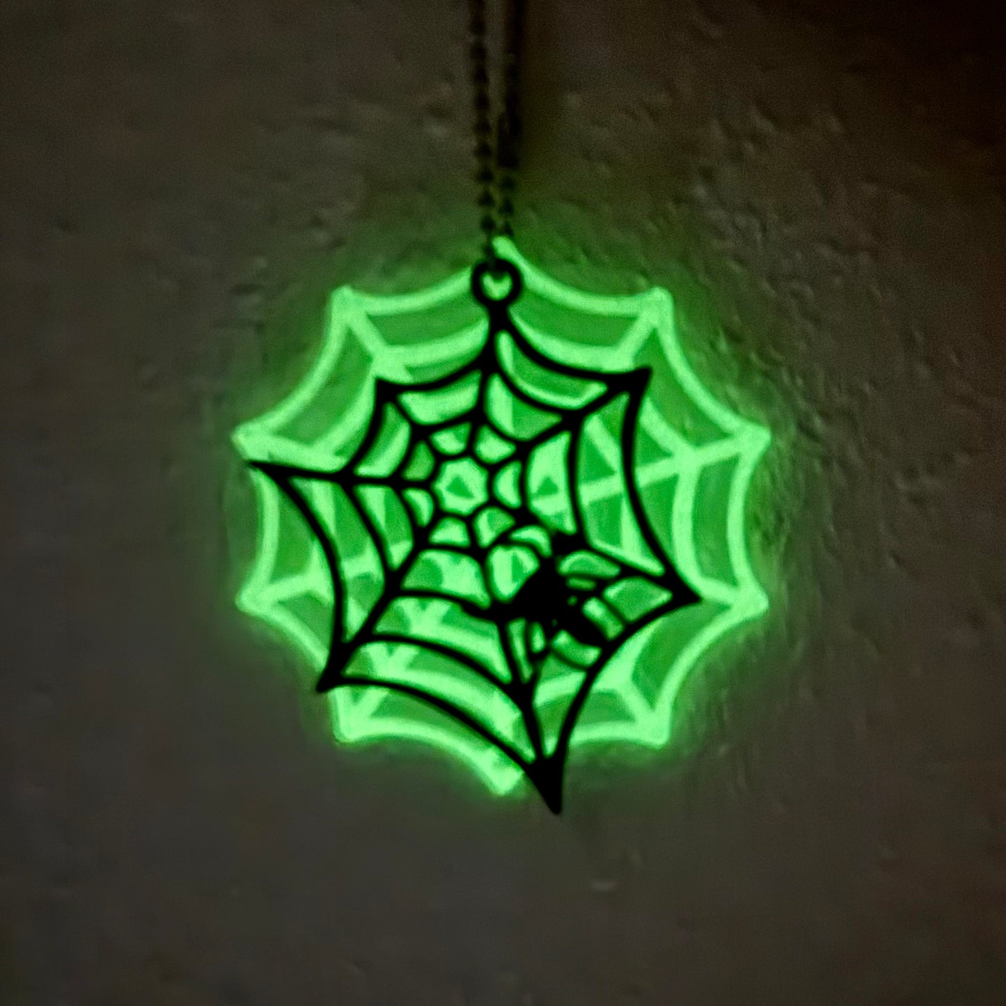 Glow in the Dark Spider Webs Charm - Tumbler Handle Charm