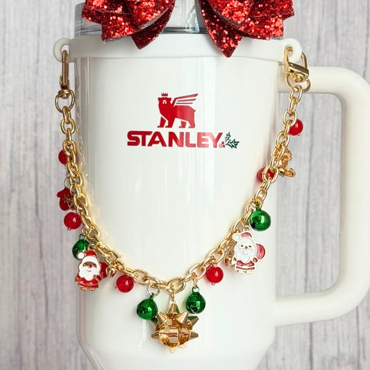 Jingle all the way Deluxe Tumbler Charm Necklace