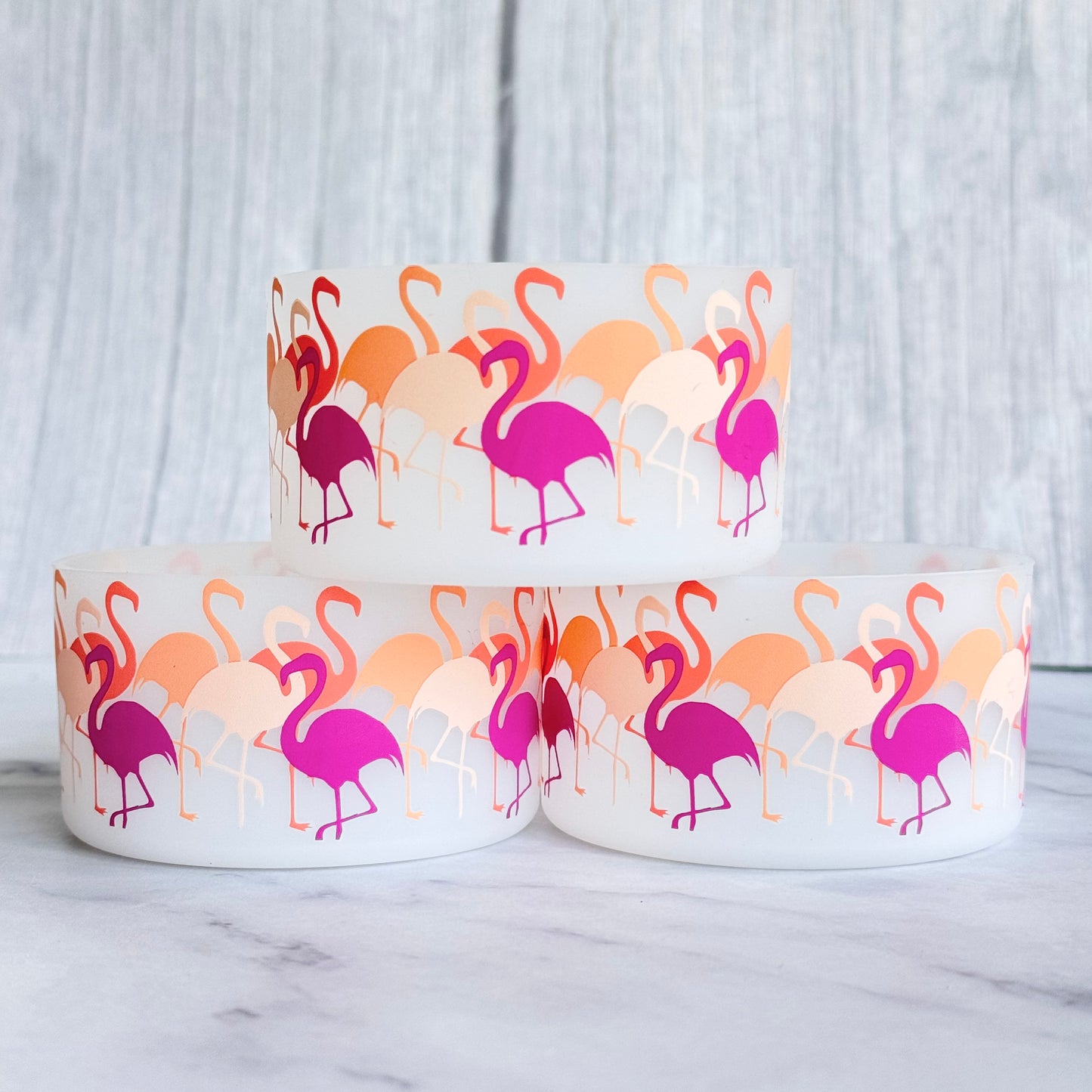 FLAMINGOS Tumbler Boot -fits 20-40oz