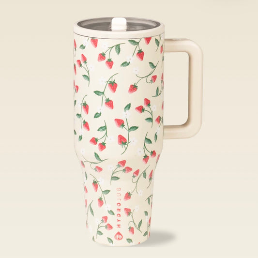 HydroJug Traveler -  Cream Strawberry 32oz