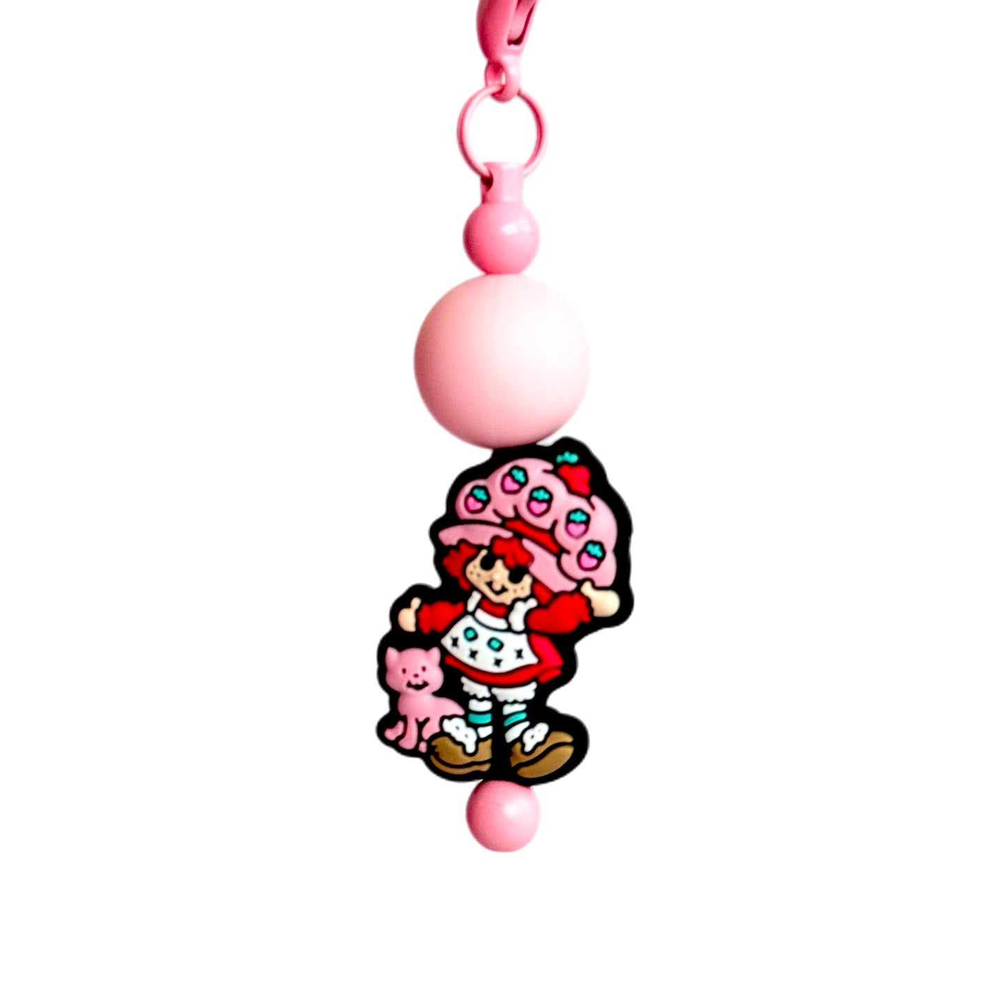 Strawberry Girl Charm - Tumbler Handle Charm