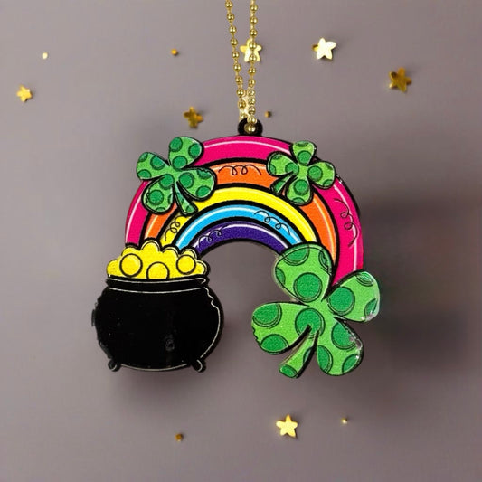 Lucky Rainbow Charm - Tumbler Handle Charm