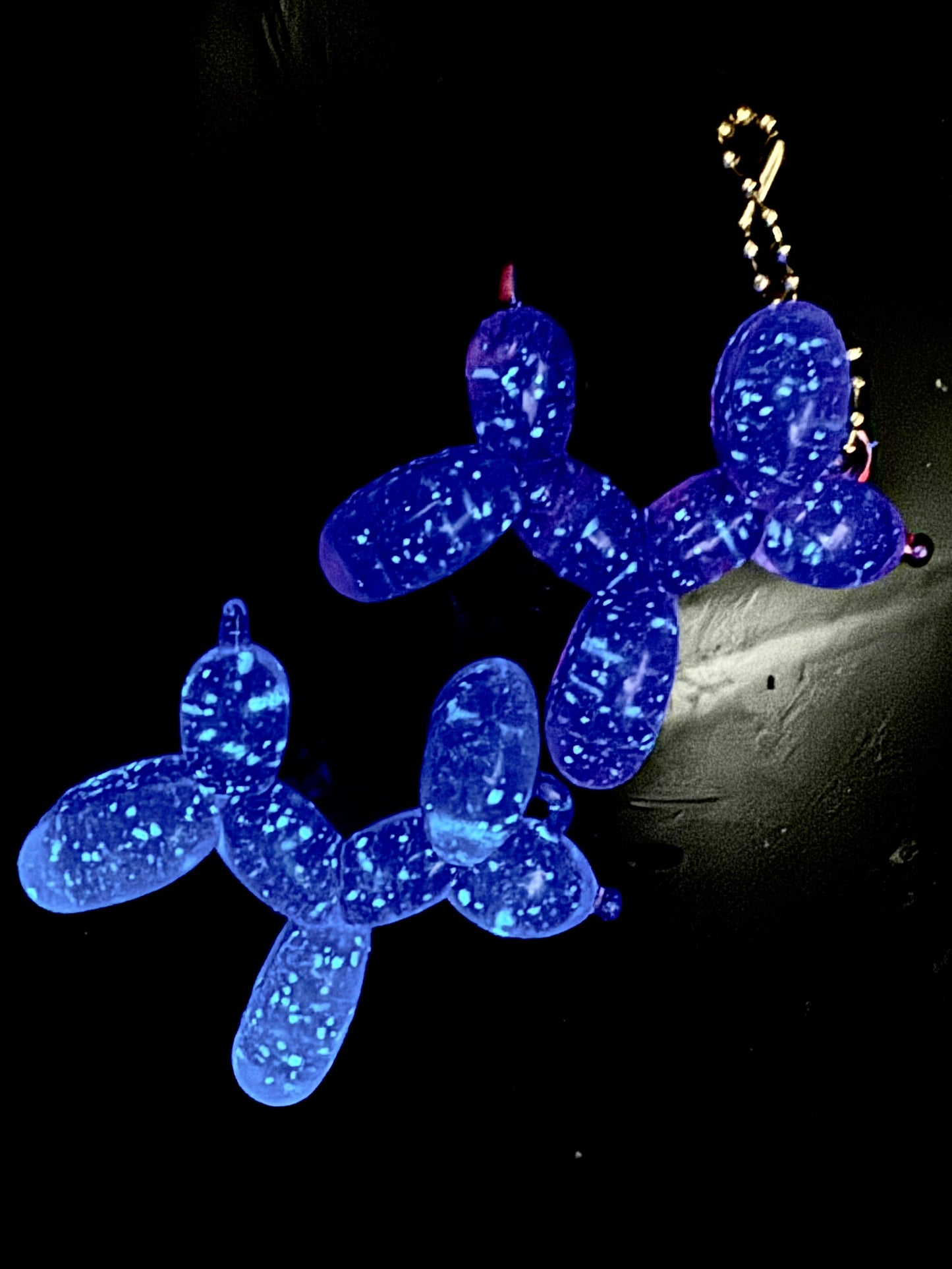 Glow in the Dark Balloon Dog Charm - Tumbler Handle Charm