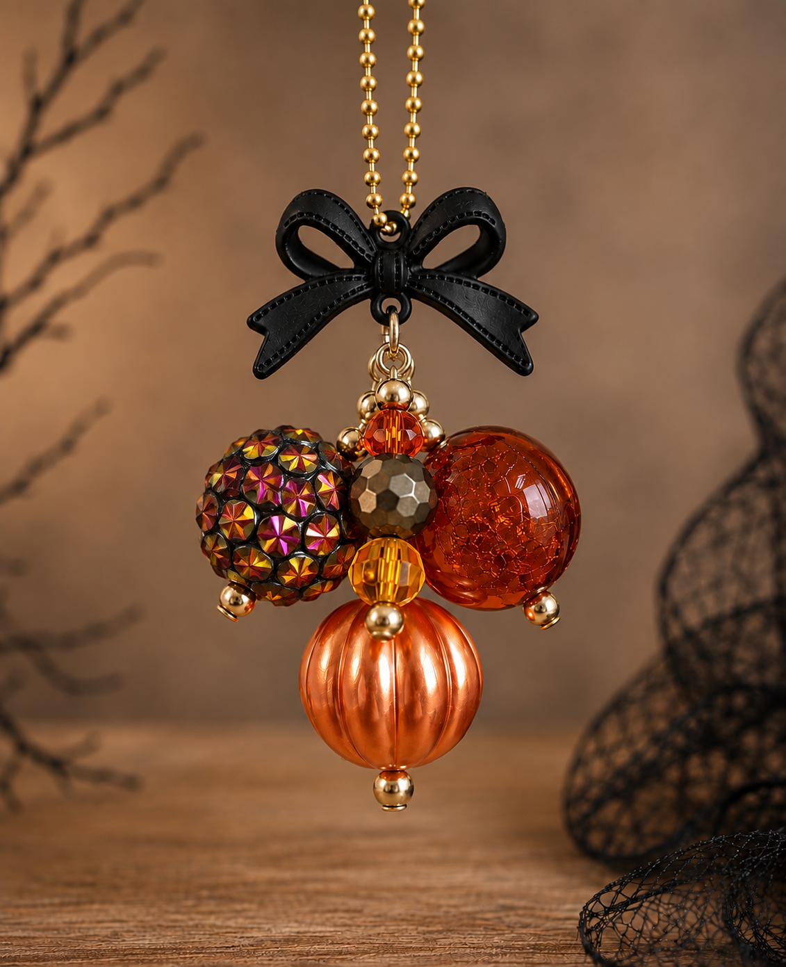 Autumn Ember Mini Bauble Charm - Tumbler Handle Charm