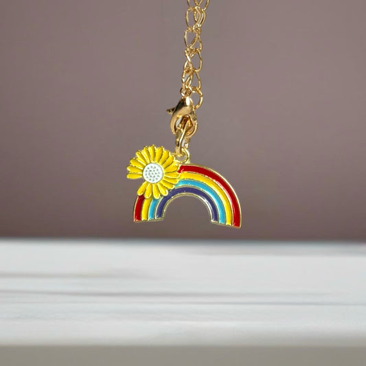 Happy Rainbow Charm - Tumbler Handle Charm