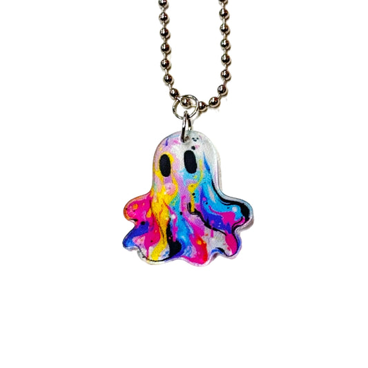 COLORFUL Ghost- Tumbler Handle Charm